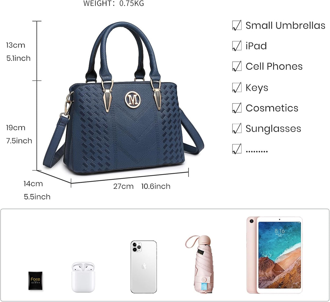 Miss Lulu Handtasche Damen,Handtasche Damen Mittelgross,Tasche Damen,Tasche Damen Mittelgross 1-1 Bl