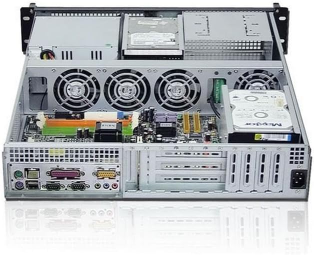 Rack Chassis 19" 2U Black 2U Schwarz, 2U Schwarz