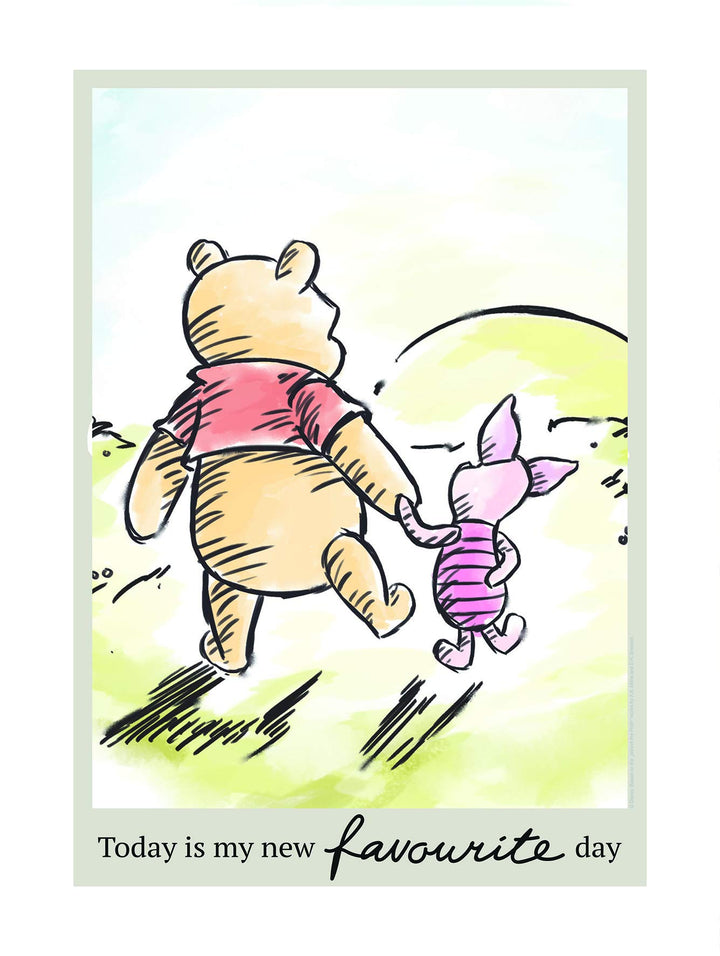 Disney Wandbild von Komar | Winnie Pooh Today | Kinderzimmer, Babyzimmer, Dekoration, Kunstdruck | G