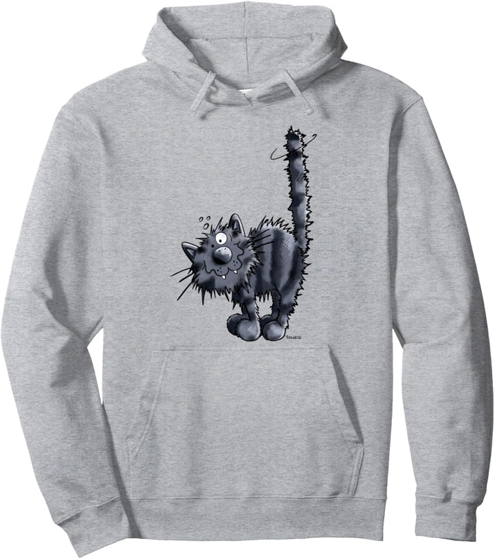 Freche Schwarze Katze I Katzenmotiv für Katzenfreunde Pullover Hoodie