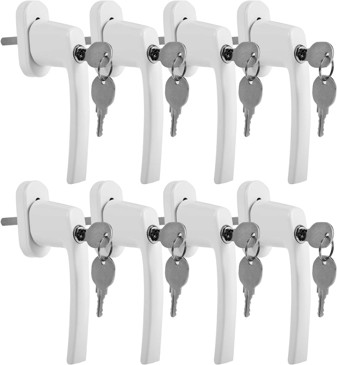 Jopassy Aluminium Fenstergriff mit Schloss in Stiftlänge 35cm Abschliessbare Fenstergriffe,Kindersic
