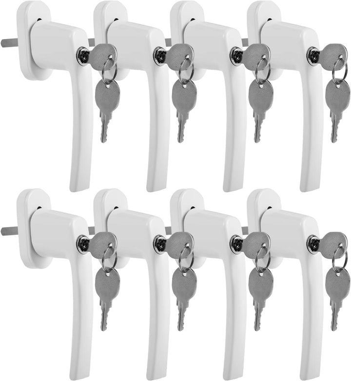 Jopassy Aluminium Fenstergriff mit Schloss in Stiftlänge 35cm Abschliessbare Fenstergriffe,Kindersic