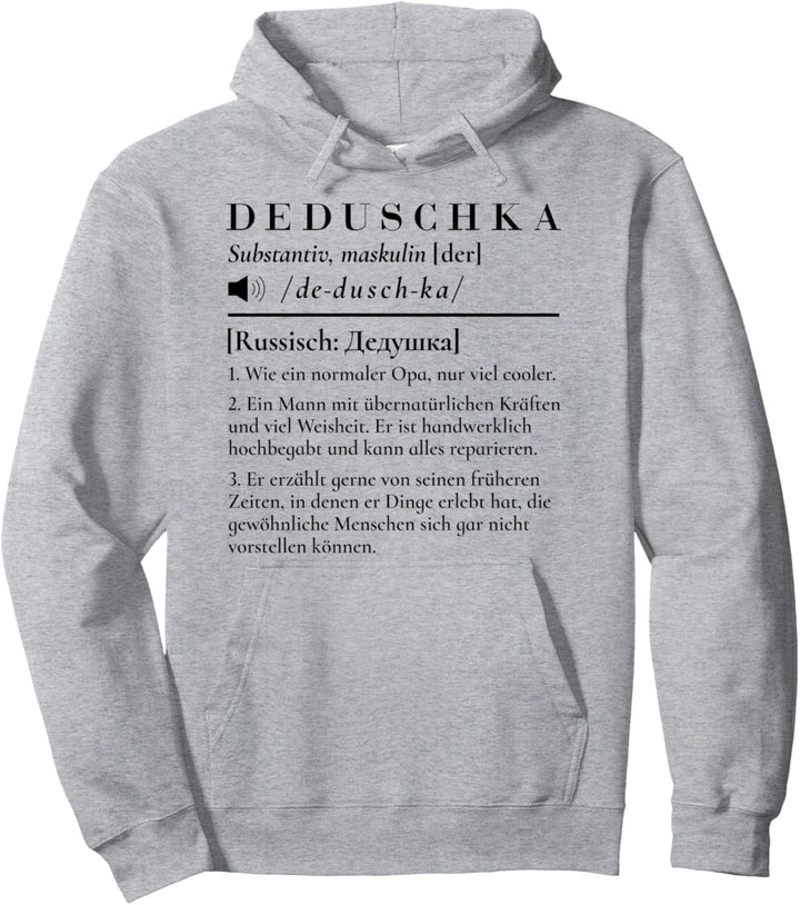 Deduschka Definition Grossvater Russland UdSSR Russischer Opa Pullover Hoodie