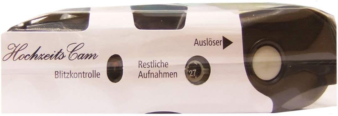 5 x 1A PHOTO PORST Hochzeitskamera/Einwegkamera gelbe Hochzeitsrose (deutsche Bedienungsanleitung, m