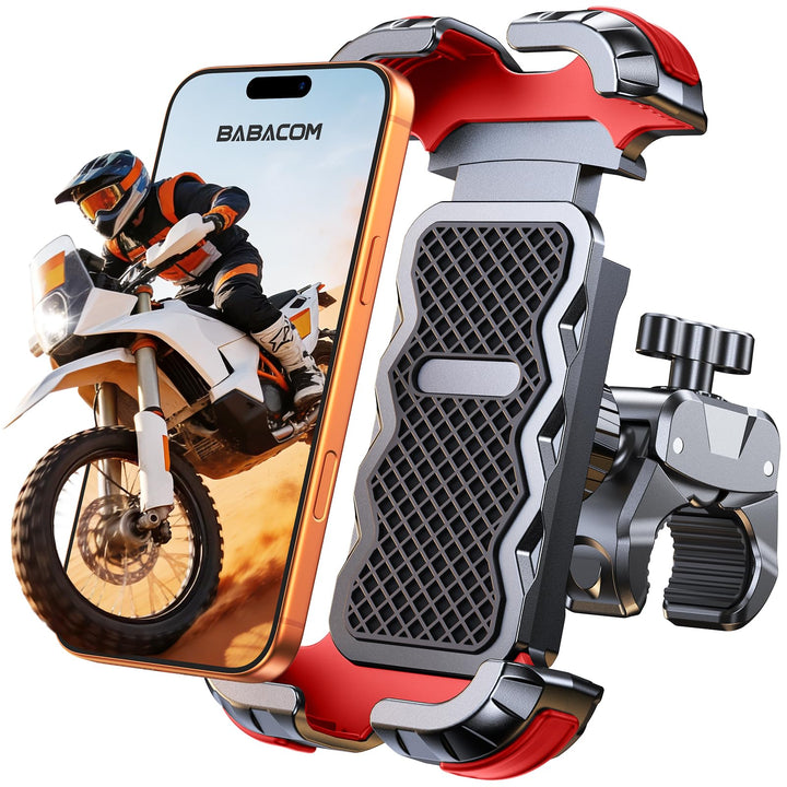 Babacom Handyhalterung Fahrrad Lenker, [1s-Sperre] [Sicherer Schutz] Handyhalterung Motorrad, Anti S