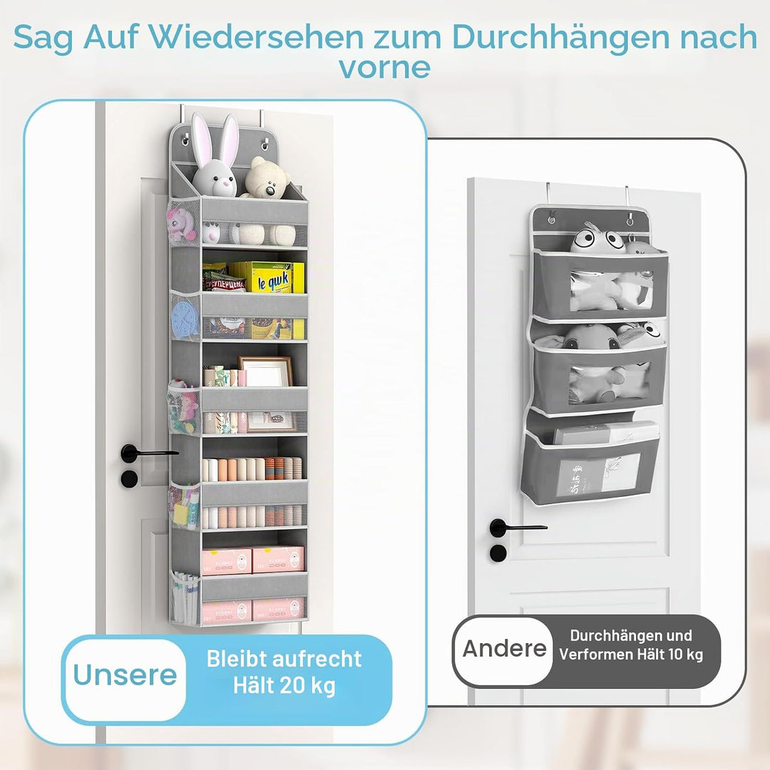 LAMU 5-Etagen Tür Organizer Hängend - Schwingungssicherer Schrank Organizer Hängend, Hintertür Aufbe