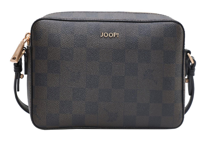 Joop! - cortina piazza cloe Schultertasche für Damen, kleine Umhängetasche in Dunkelbraun, formschön