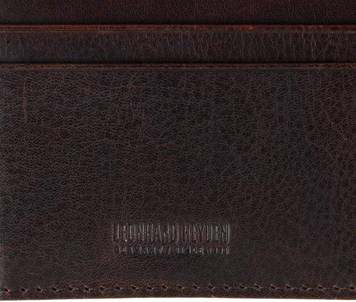 Leonhard Heyden Roma - Herrengeldbörse mit Münzfach Leder 11.5 cm braun, Braun