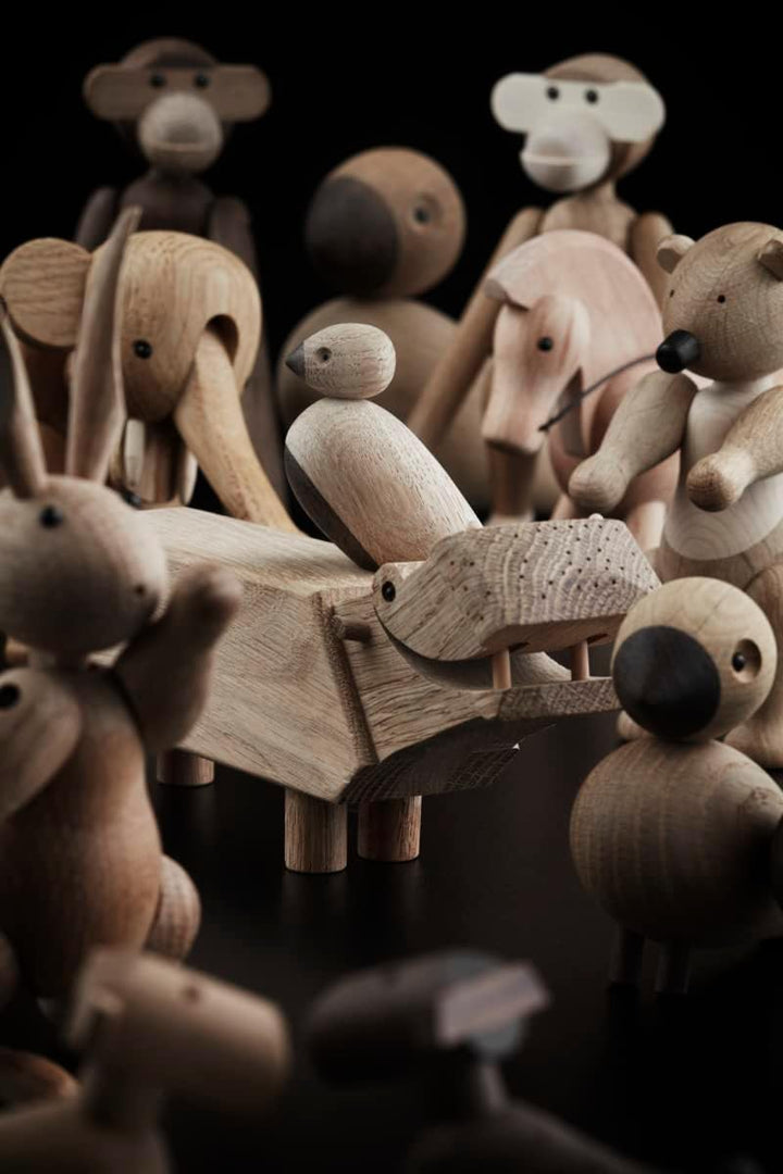 Kay Bojesen Flusspferd Figuren 9 cm Holzfiguren Weihnachtsdekoration, Holz 21 x 21 x cm Flusspferd,