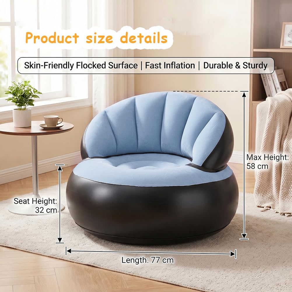 Aufblasbares Sofa, Wasserdichtes Luftsofa Aufblasbares, Aufblasbarer Sessel, Sessel, Sofa und Couch