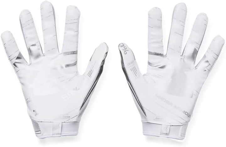 Under Armour Herren F8 Fussballhandschuhe Weiss, Silber S, Weiss, Silber S