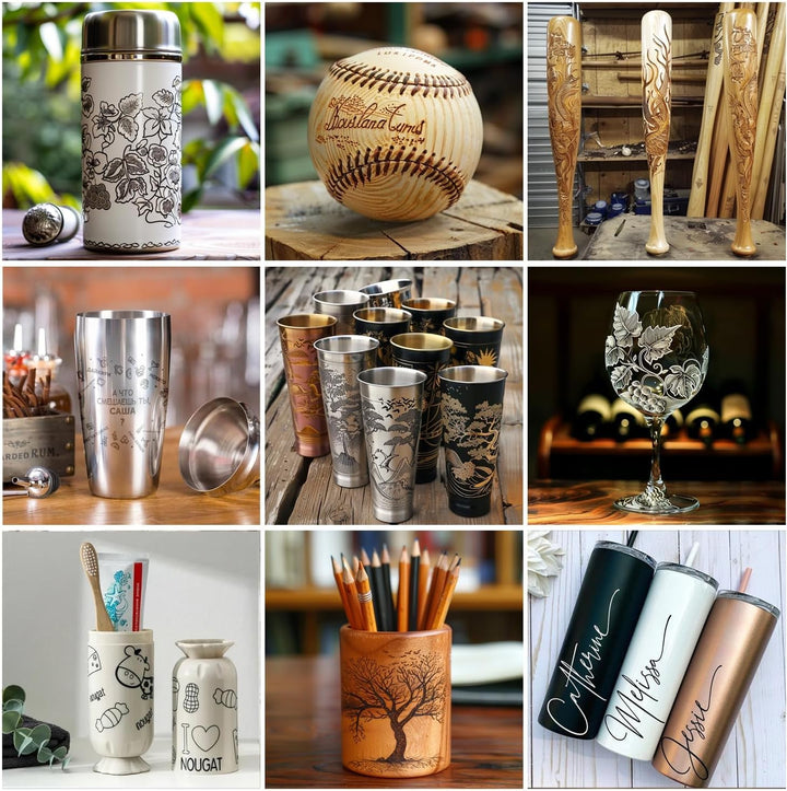 LONGER Lasergravur-Rotationswalze, 360° Y-Achse Rotationswalze für Lasergravur – Gravur zylindrische