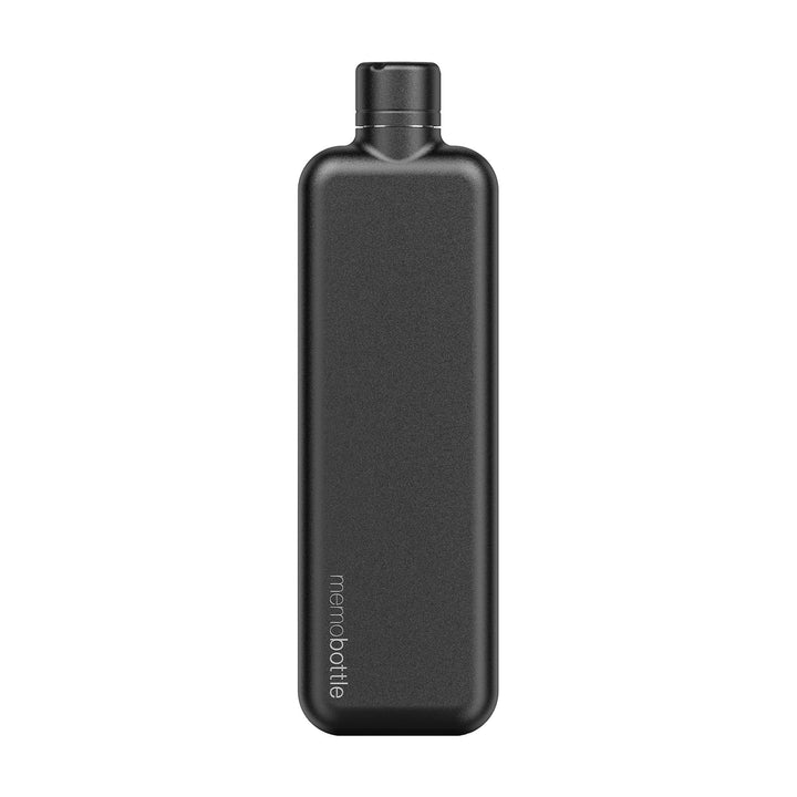memobottle - Edelstahl (Weiss) | Robust, Auslaufsicher, Premium Trinkflasche | BPA-frei | Ideal für