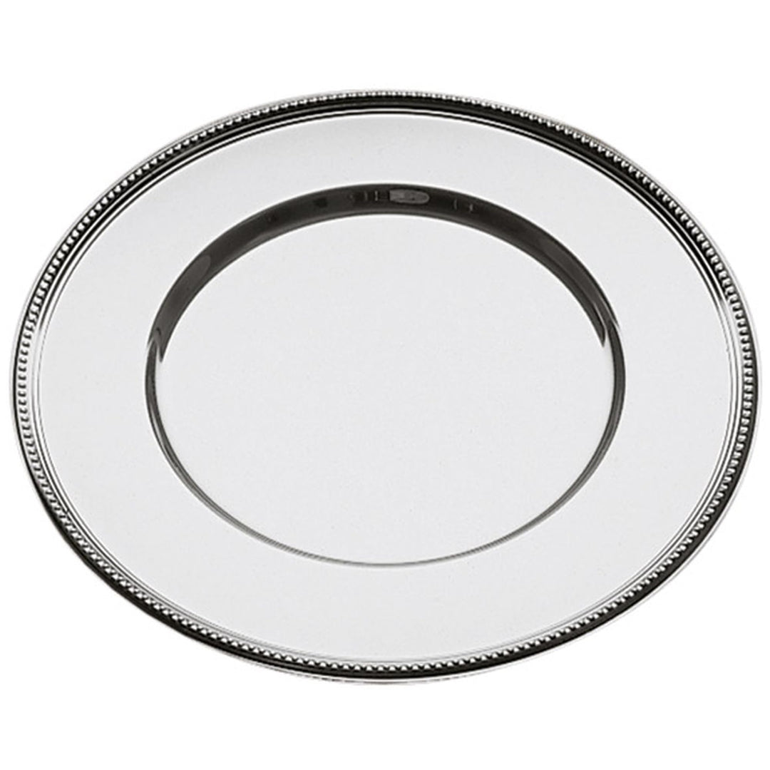 APS 36323 Platzteller - hochglanzpolierter Dekoteller, Ø 33 cm Durchmesser, Platzset mit Perlrand, U