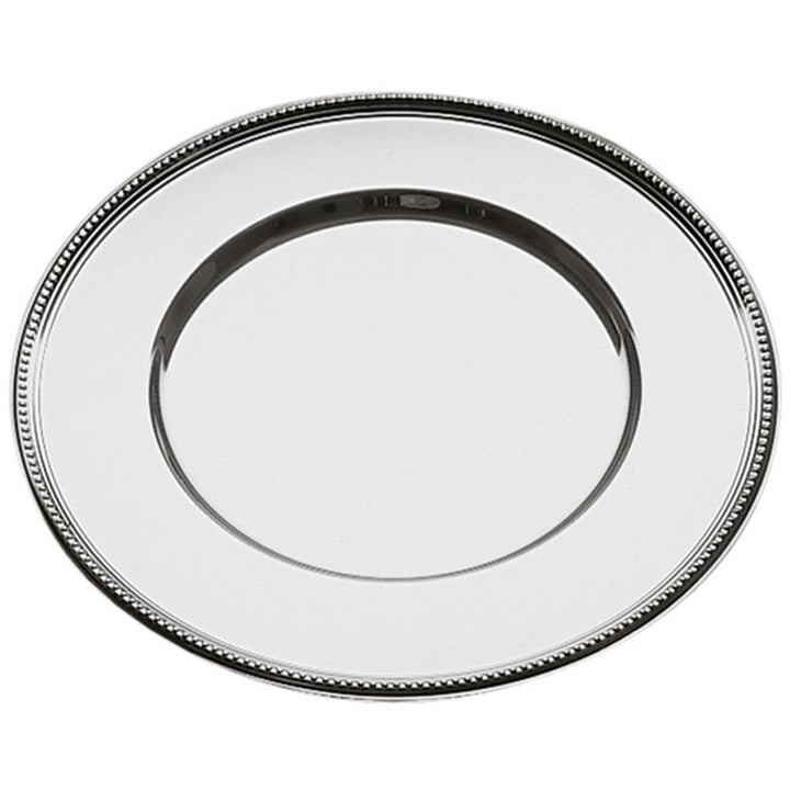 APS 36323 Platzteller - hochglanzpolierter Dekoteller, Ø 33 cm Durchmesser, Platzset mit Perlrand, U