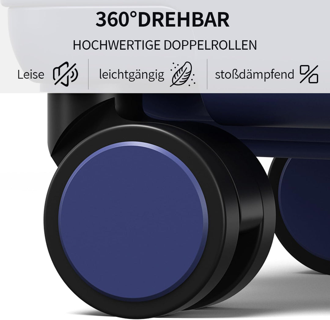 Koffer Set 3-teilig, Leicht Hartschalenkoffer aus PP, Koffer &amp; Trolleys, Mariner Reisekoffer mit 4 R