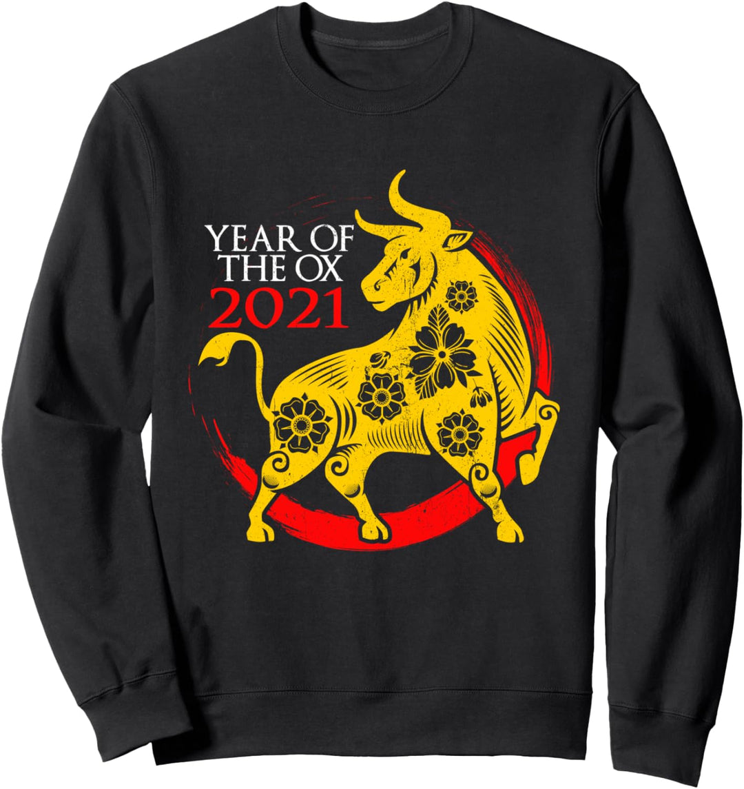 Chinesisches Neujahr 2021 Jahr des Tierkreishoroskops Sweatshirt