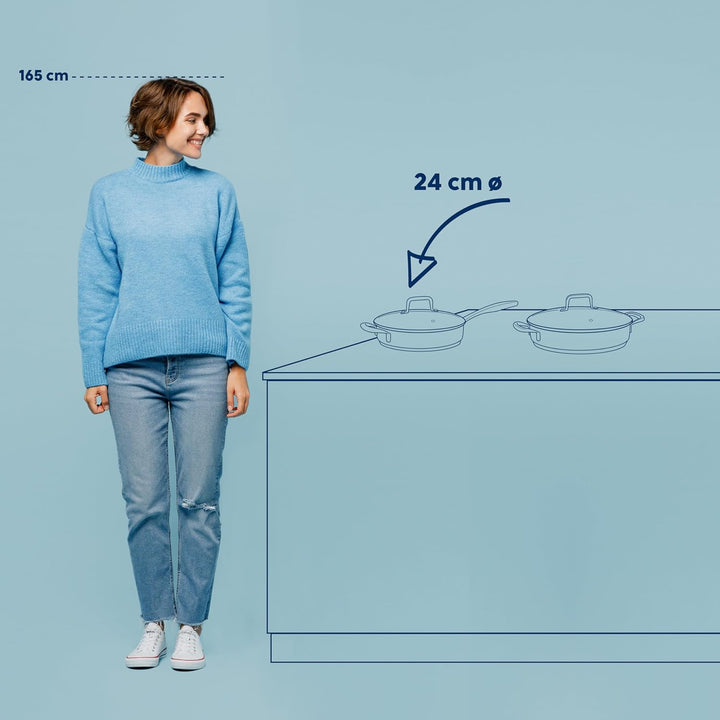 Kela 10185 Flavoria Schmorpfanne, 18/8 Stainless Steel, Rostfrei, Schmorpfanne