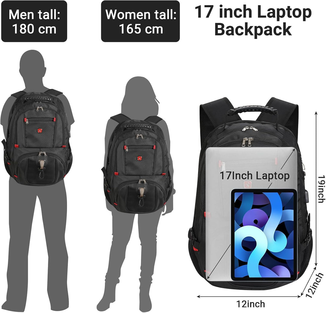 star cloud Rucksack Herren, 17 Zoll Laptop Schulrucksack Arbeitsrucksack Reiserucksack, Wasserdicht