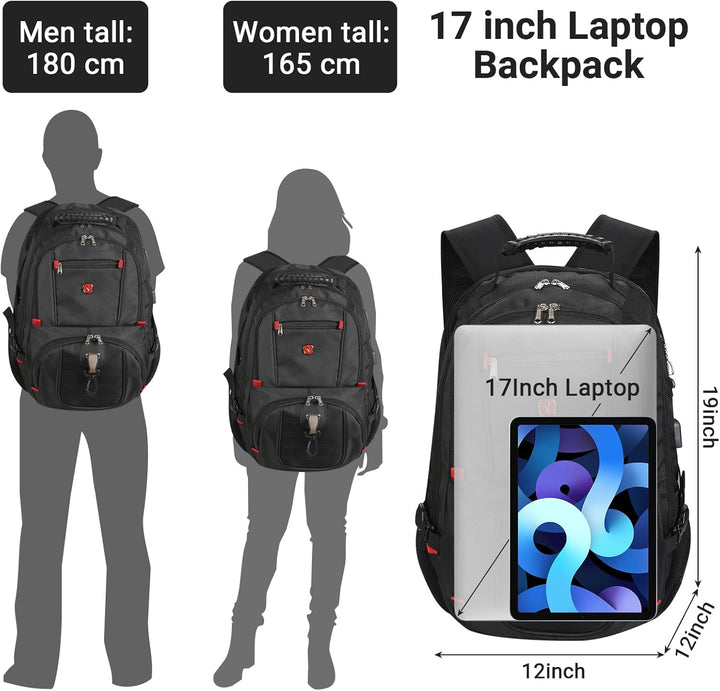 star cloud Rucksack Herren, 17 Zoll Laptop Schulrucksack Arbeitsrucksack Reiserucksack, Wasserdicht