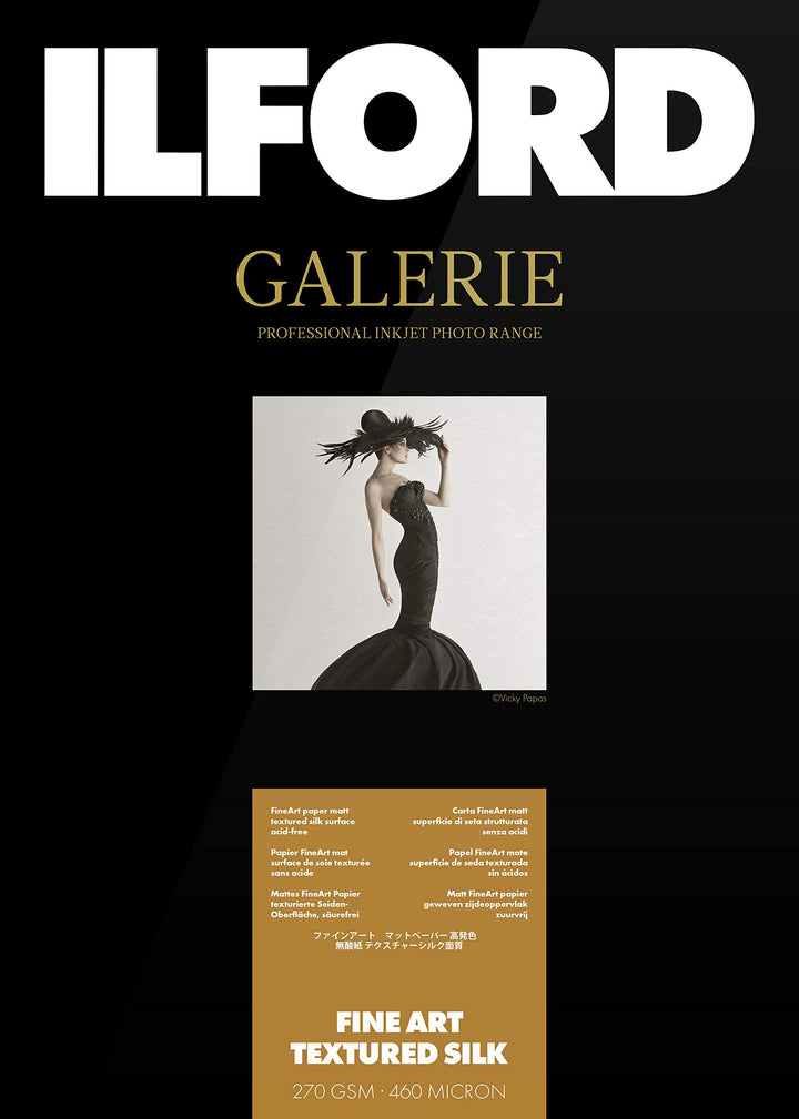 ILFORD GALERIE FineArt Textured Silk 270 gsm A3+ - 329 mm x 483 mm 25 Blatt A3+ - 25 Blatt, A3+ - 25