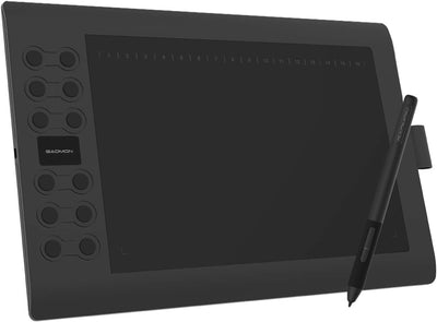 GAOMON M106K PRO Grafiktablett zum Zeichnen & zur Fotobearbeitung mit 8192 Druckstufen Battrielosem