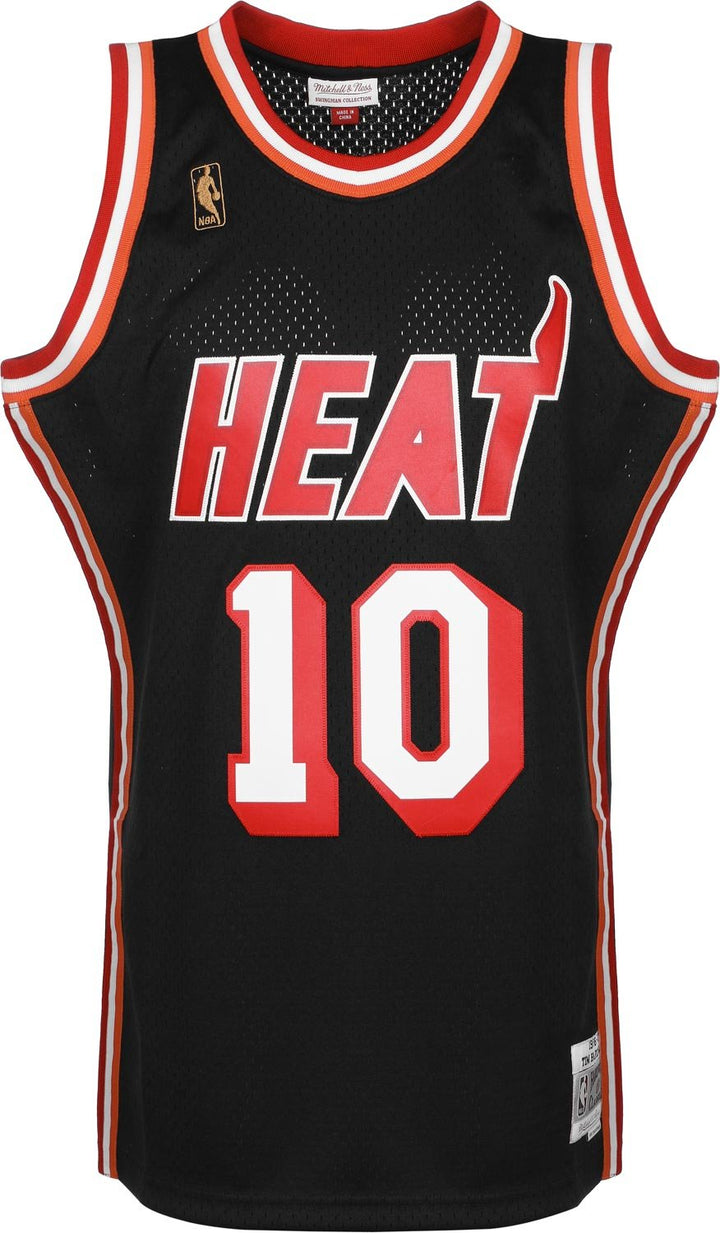 Mitchell &amp; Ness NBA Miami Heat Tim Hardaway 1996-97 Swingman Jersey XXL Schwarz, XXL Schwarz