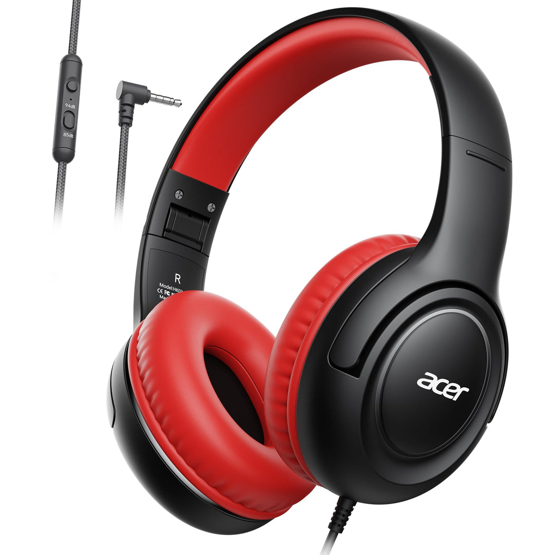 Kinderkopfhörer mit Kabel für Schule und Freizeit–Over Ear Kopfhörer mit 85/94 dB Lautstärkebegrenze