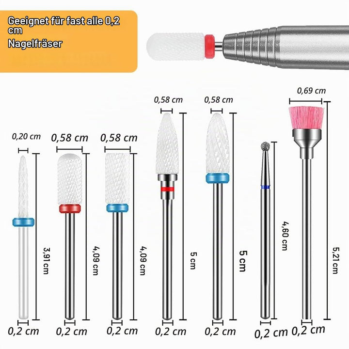 Nagelfräser 45000U/Min, Fräser Nägel 13 In 1 Kabellos Aufladbare, Nagelfeile Elektrisch Professionel