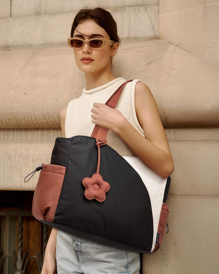 LOVEVOOK Shopper Tasche Damen, Tote Bag Handtaschen Gross Schultertasche | Leicht Puffer, Süss Trage