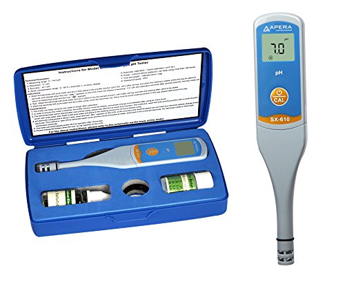 Apera Instruments SX610 pH-Meter (pH ±0,1 Genauigkeit, Messbereich pH 0-14, Temperaturanzeige, wasse