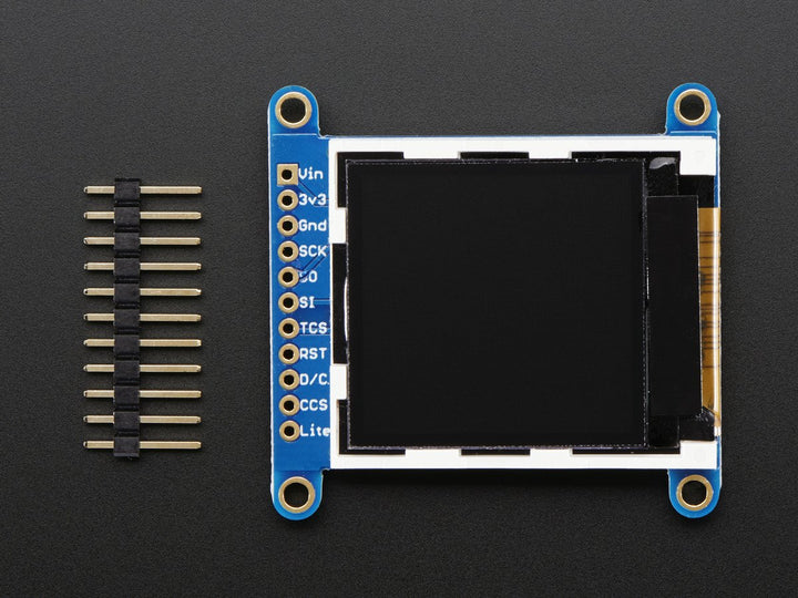 Adafruit Display-Breakout 1.44" Farb-TFT-LCD mit MicroSD-Slot - Bausatz