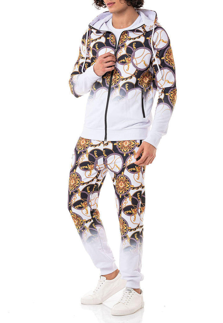 Red Bridge Herren Jogginganzug Set Kapuzenpullover & Hose Luxury Fade L Weiss, L Weiss