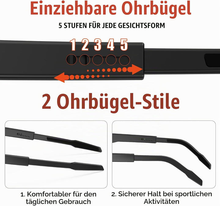 X-TIGER Fahrradbrille, UV400 mit 5 Wechselgläser,Herren Damen Sportbrille, Starker TR90 Frame,Outdoo
