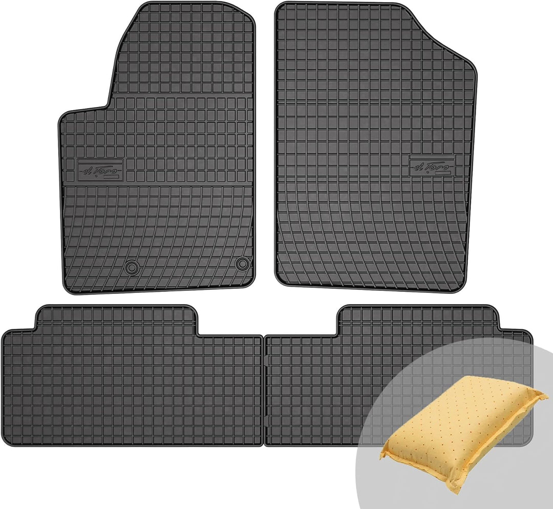 FROGUM EL Toro Gummimatten Ganzjähriges-Set von Autofussmatte Auto Fussmatten für Citroën Berlingo I