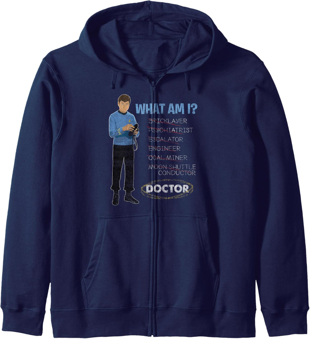 Star Trek The Original Series What Am I Text Poster Kapuzenjacke