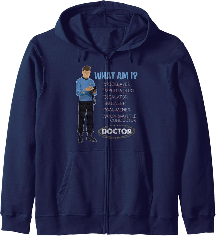 Star Trek The Original Series What Am I Text Poster Kapuzenjacke