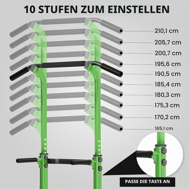 SogesHome Klimmzugstange Power Tower Übung Euipment für Zuhause Fitnessstudio Dip Station Höhenverst
