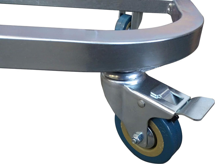 QUICK STAR Doppel Müllsackständer verzinkt mit 4 Rollen 120 Liter Ständer Müllbeutelhalter Müllsackh