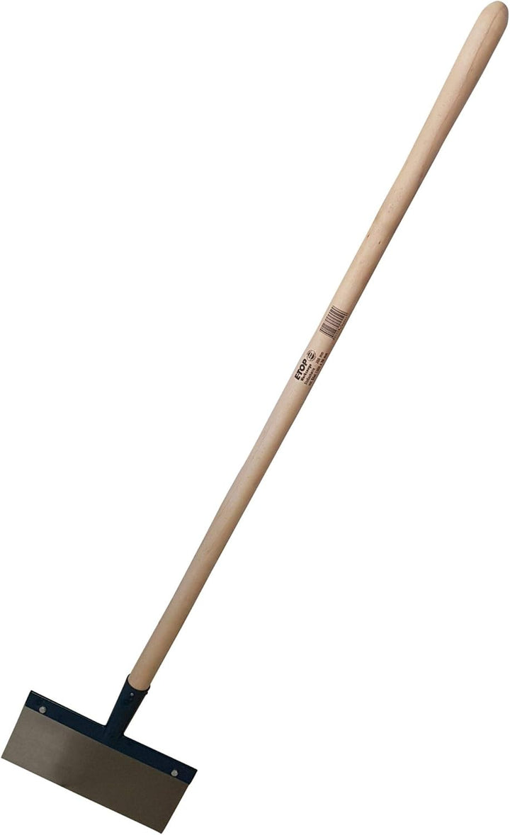 Eisscharre 300 mm mit Spezial Federstahlblatt 1mm 30 cm und Holzstiel Stossscharre Eisstösser Eiskra
