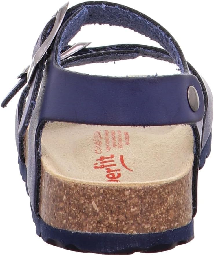 Superfit Jungen Fussbettpantoffel Sandalen, 30 EU Blau 8000