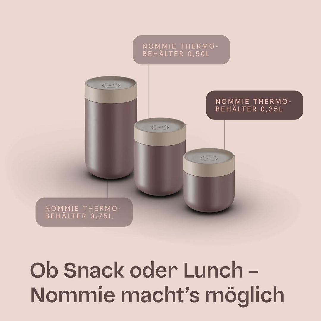 Berghoff Home Thermobehälter für Essen – 0,35L – Edelstahl Warmhaltebehälter – Thermobecher für Getr