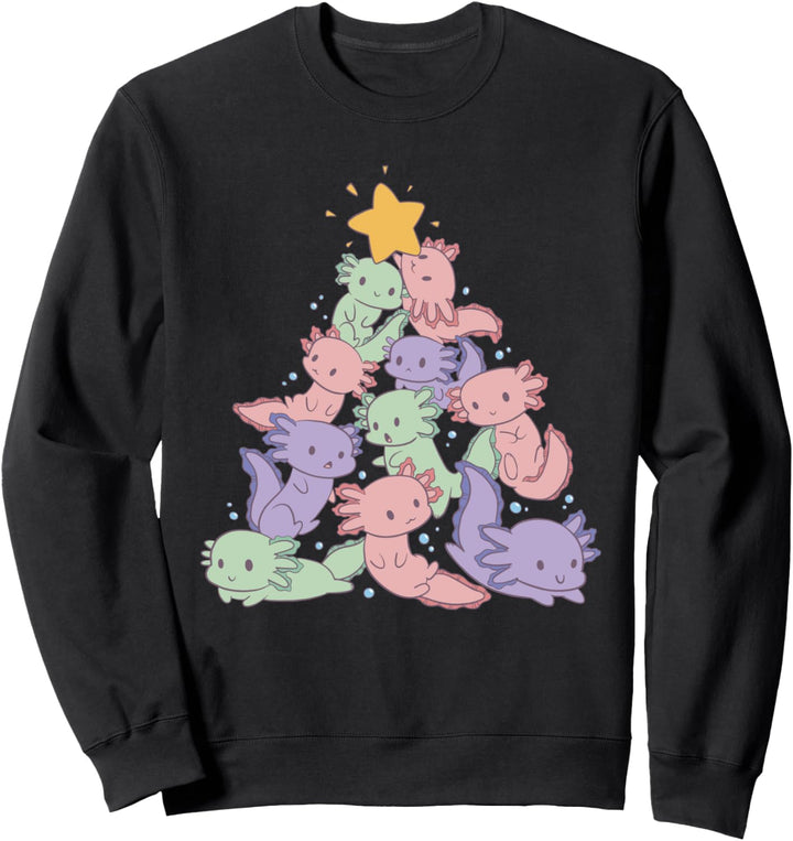 Axolotl Weihnachtsbaum Weihnachten Sweatshirt