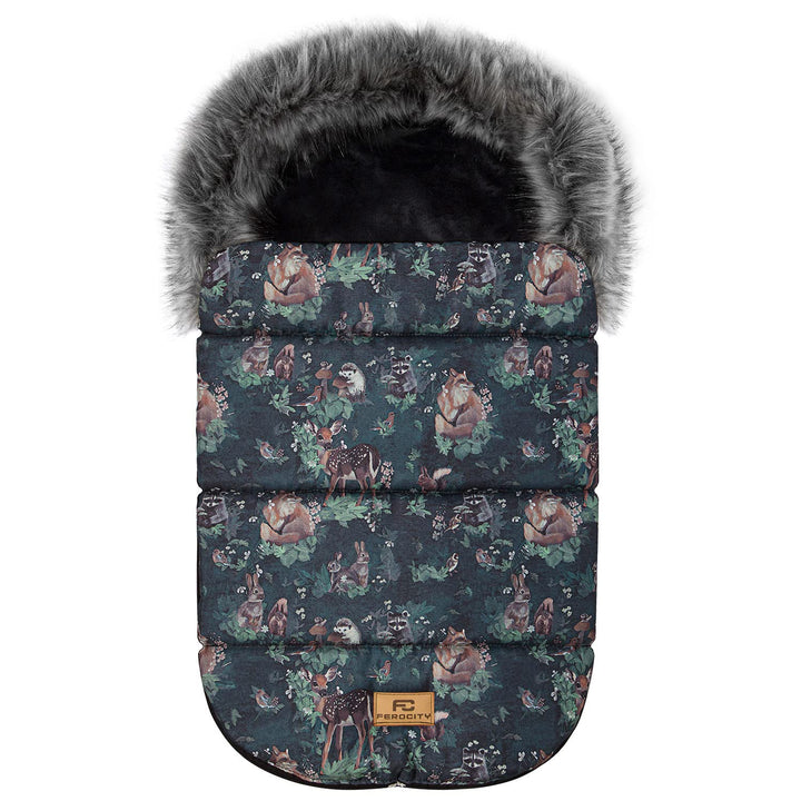 BabyFusssack Minky WinterFusssack und Handmuff SET für Kinderwagen Masse 85 cm für Buggy Mit Fell Ka