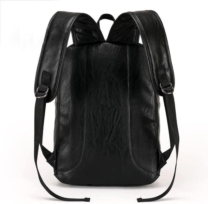 Liummrcy Retro echter PU Rucksack, Mann lässig echte PU Daypack, männliche Business School Büro Frei