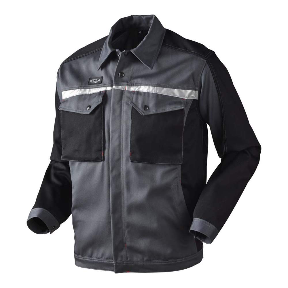 J.A.K. 102055007 Serie 10205 100% Baumwolle Jacke, Grau/Schwarz, 4XL Grösse