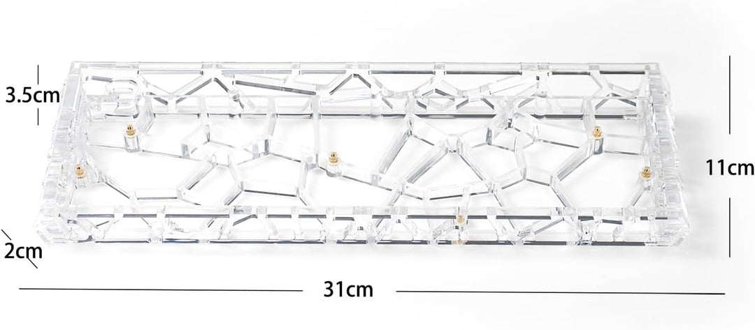 Sumgsn Mechanische Tastatur Gehäuse Transparentes Tastaturgehäuse Kompatibel mit Wooting60/HM66/Mad6