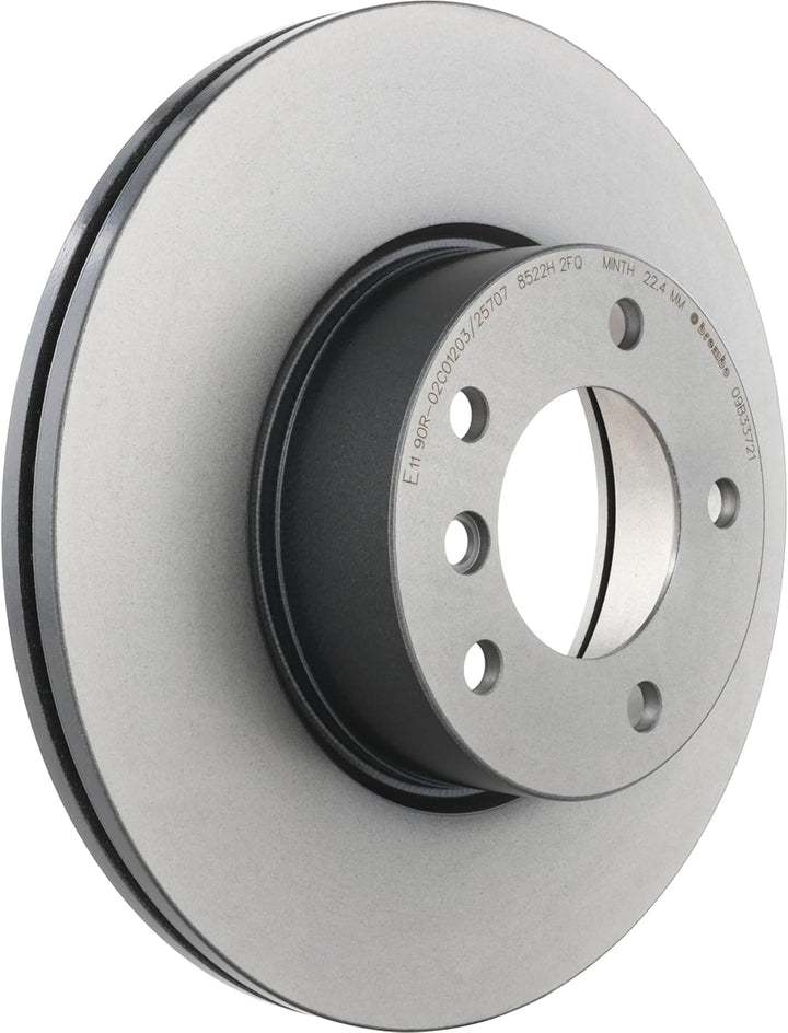 Brembo 09.B337.21 Vordere Bremsscheibe mit UV Lackierung Single, Single