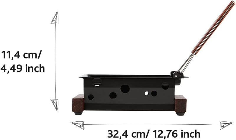 Boska Raclette 2 Personen Vienna - Mini raclette für Zwei Teelichter - Functional Design Dunkles Hol