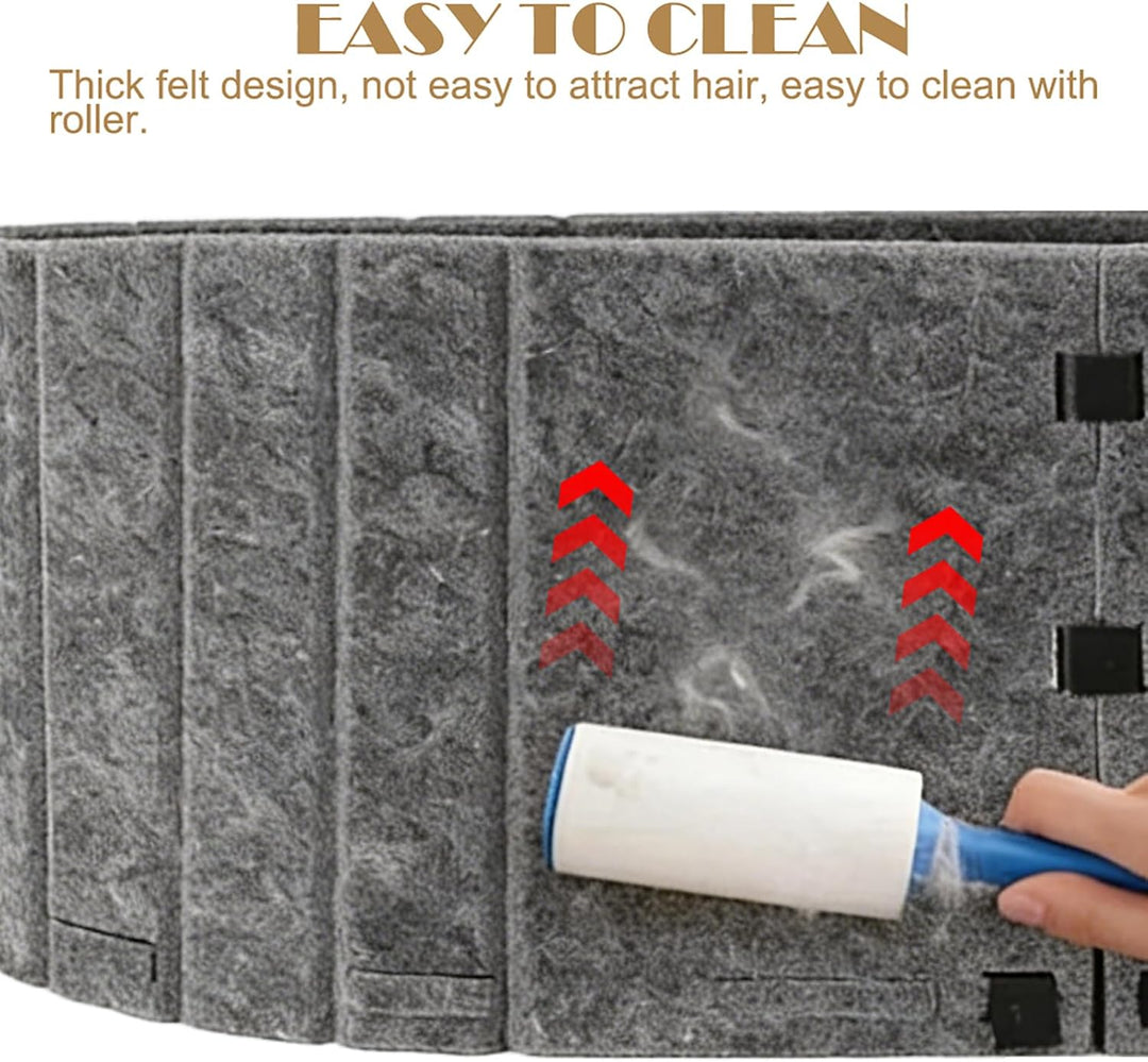 LUPATDY Katzenbett, Filz Katzenkorb Indoor, Grosses Katzensofa 60 x33.5 cm, Hundebett aus Filz, Kusc